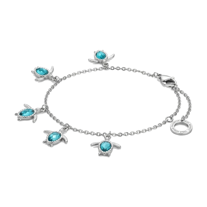 Turtle Bracelet Aquamarine