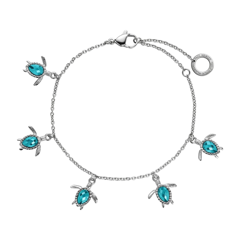 Turtle Bracelet Aquamarine
