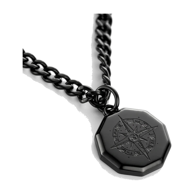 Windrose III Necklace Black