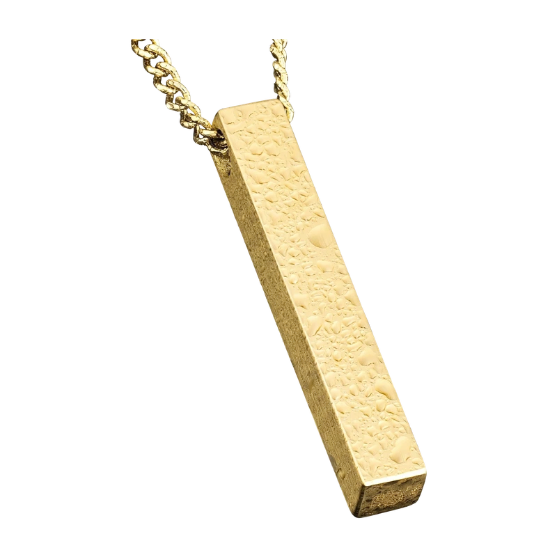 Pillar Pendant - 14K Gold