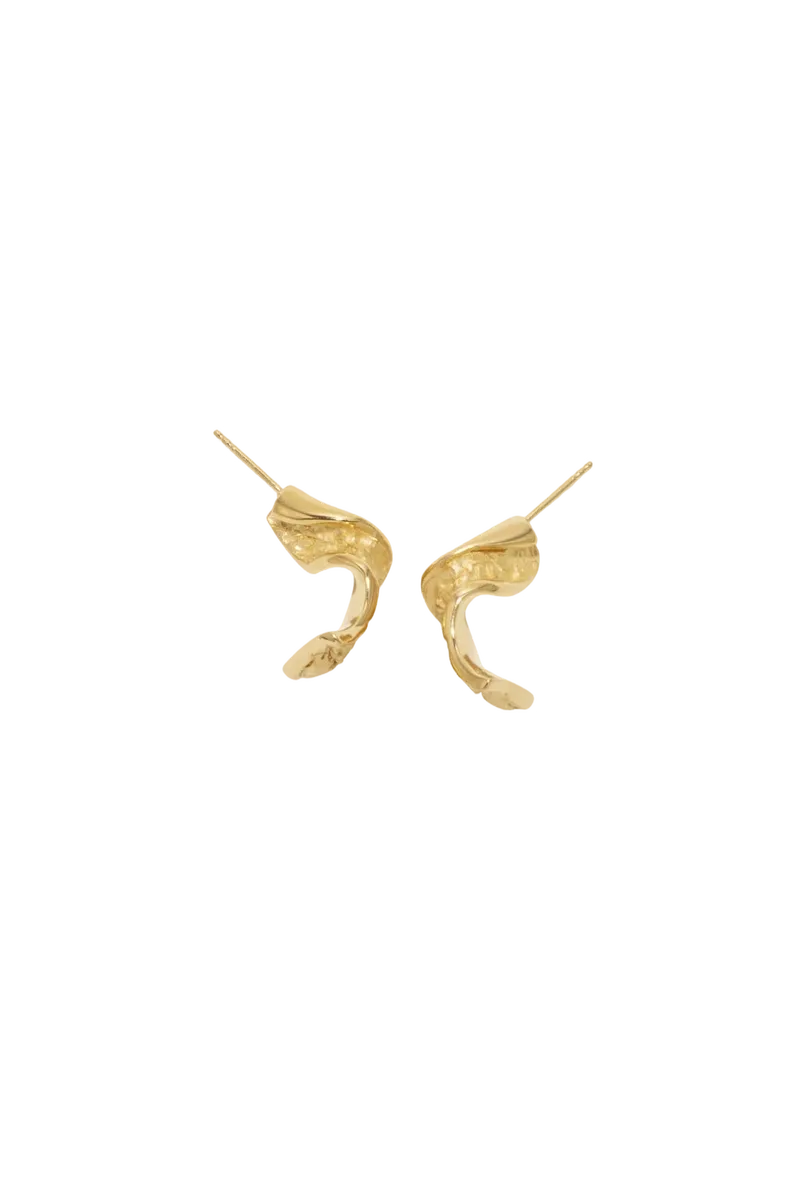 Ribbon II - Recycled Gold Vermeil Earrings