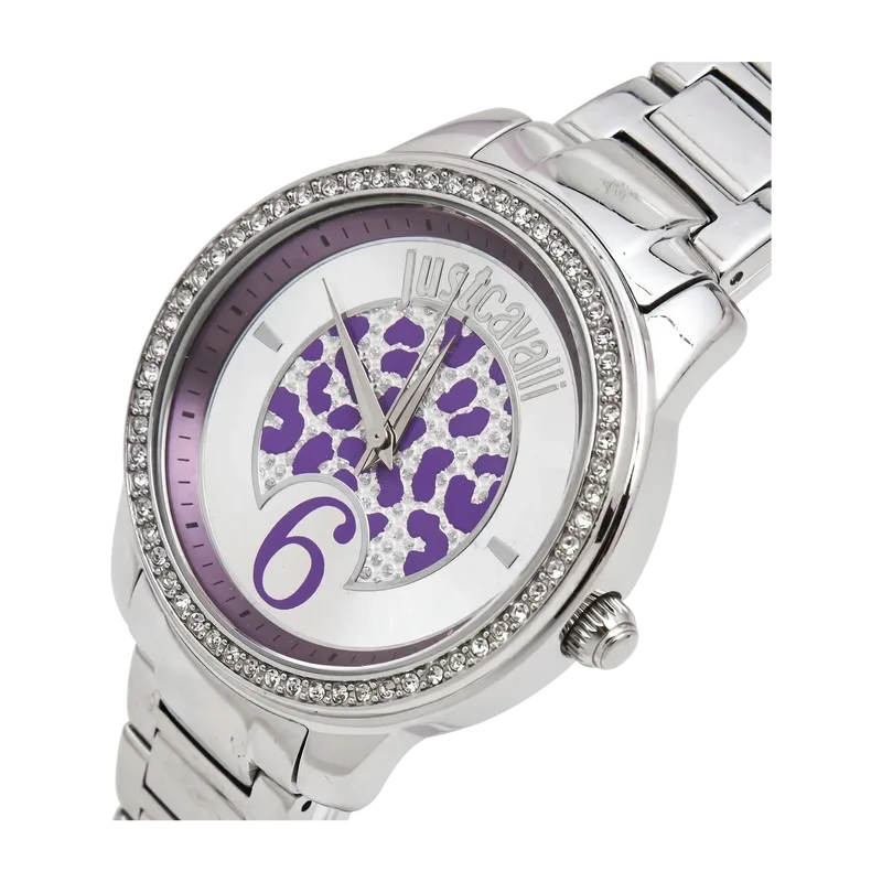 Shiny Crystals Quartz Purple 38mm