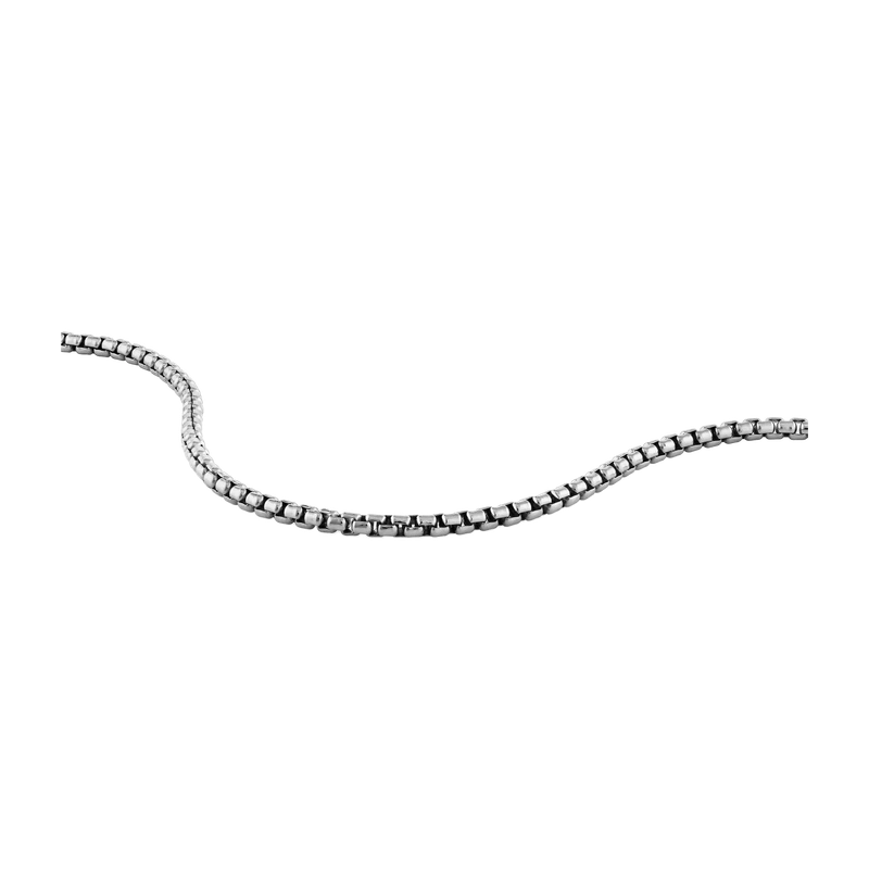 Box Chain Bracelet, 3MM - Sterling Silver