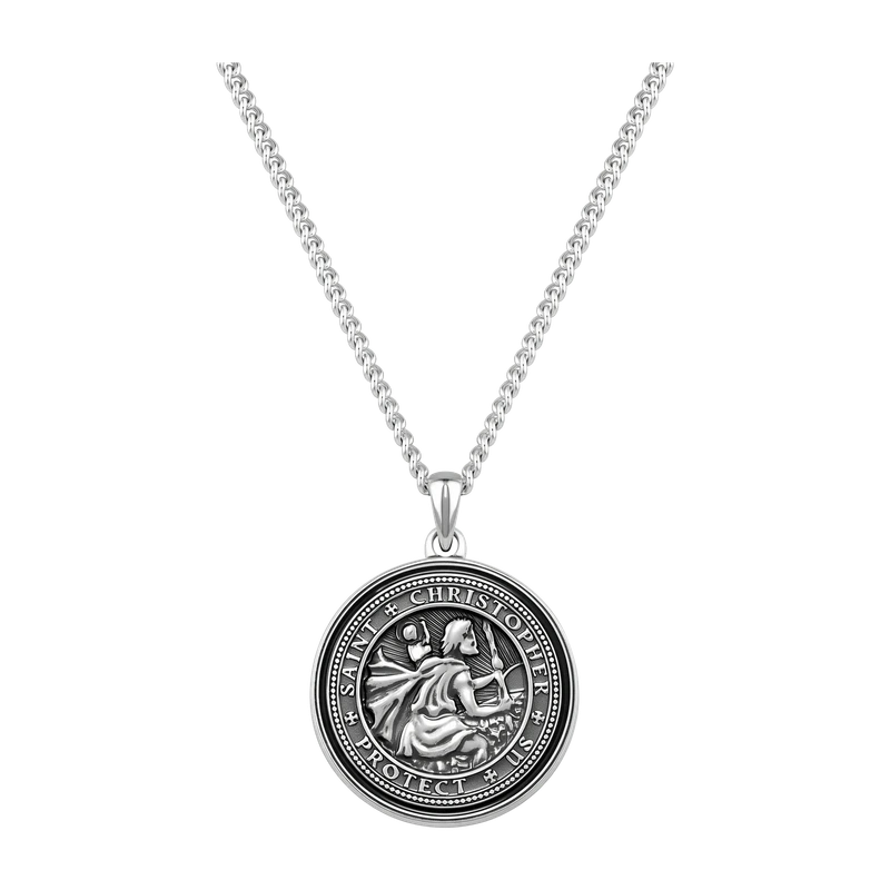 St. Christopher Pendant - Sterling Silver