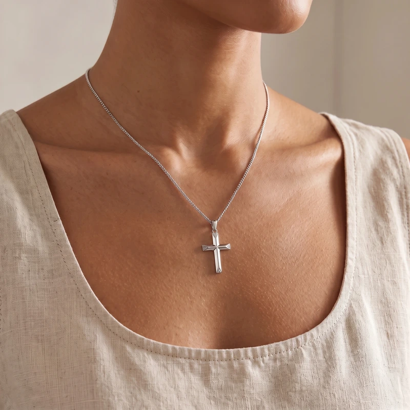 Cross Pendant - Silver