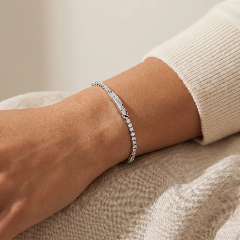 Ellera Bracelet White 17 cm