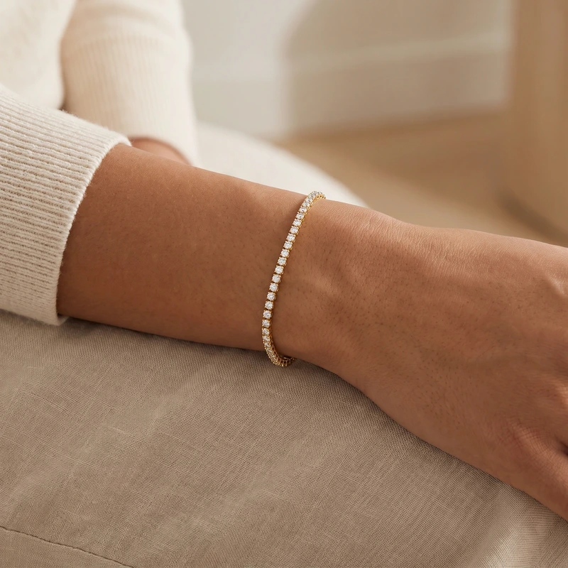 Ellera Bracelet White 17 cm