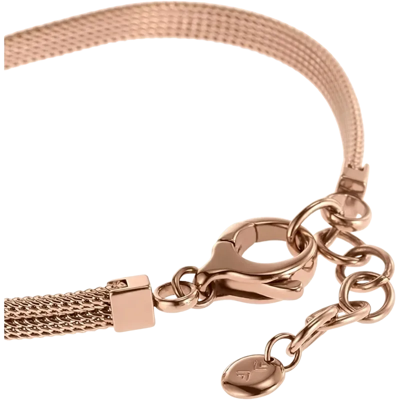 Linje Modern Rose Gold-Tone Circle Bracelet