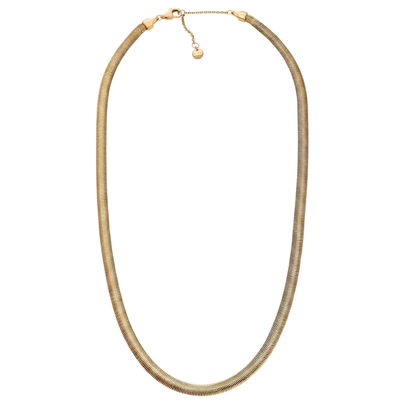 Moderne Stak Gold-Tone Stainless Steel Chain Necklace Gold 51cm