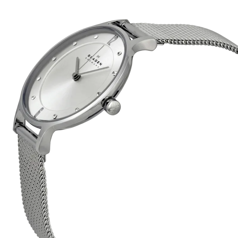 Anita Lille Steel Mesh Watch Silver