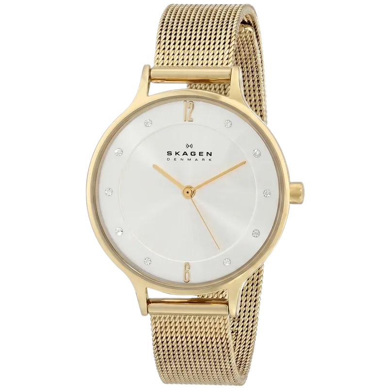 Anita Lille Gold-Tone Steel Mesh Watch