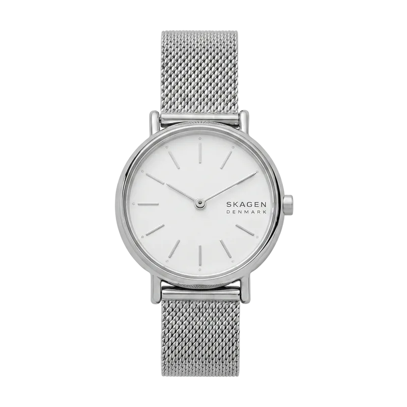 Signatur Lille Slim Steel Mesh Watch Silver