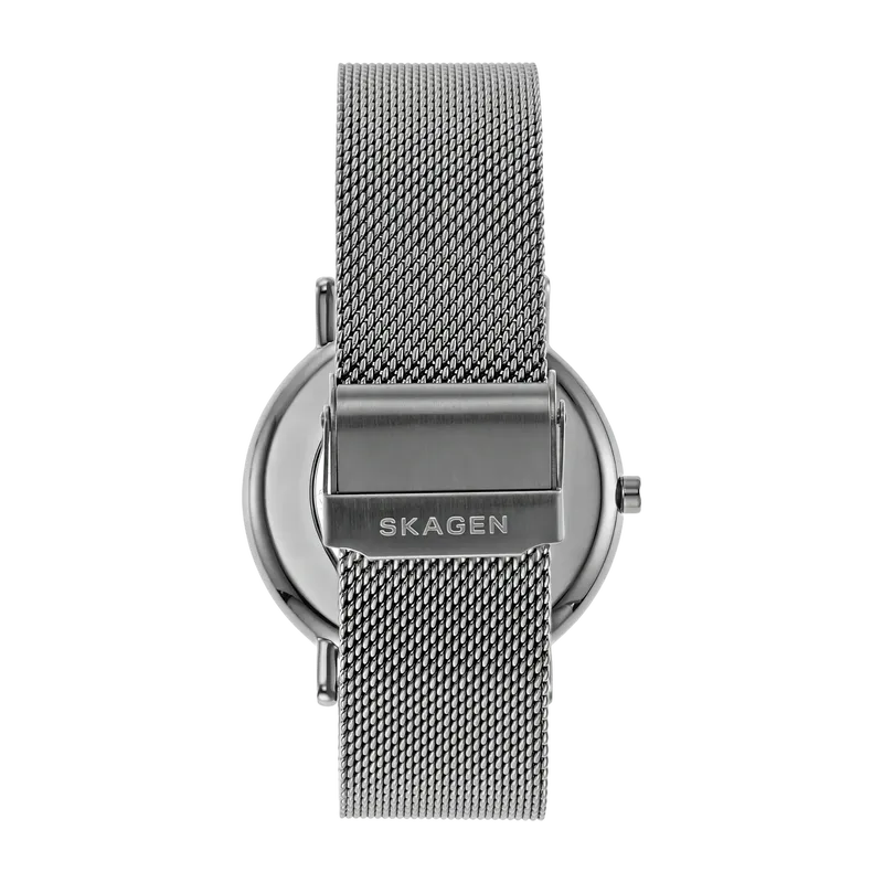Signatur Three-Hand Gray Steel Mesh Watch Gray