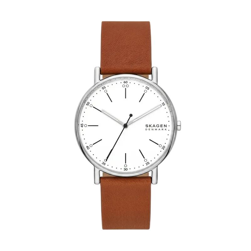 Signatur Three-Hand Luggage Leather Watch