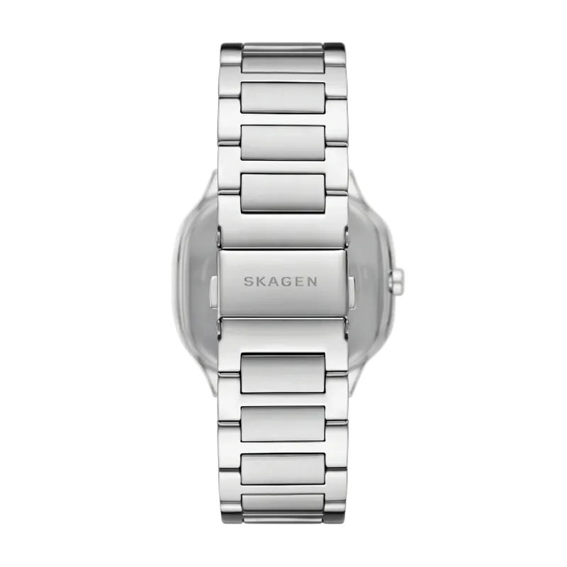 Mellem Three-Hand Silver Stainless Steel Watch Silver
