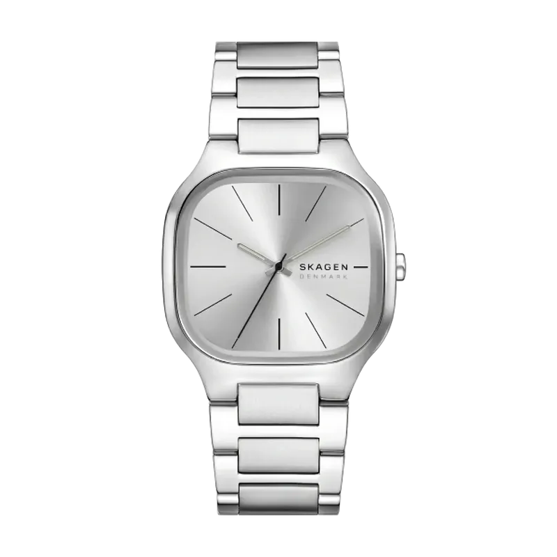 Mellem Three-Hand Silver Stainless Steel Watch Silver