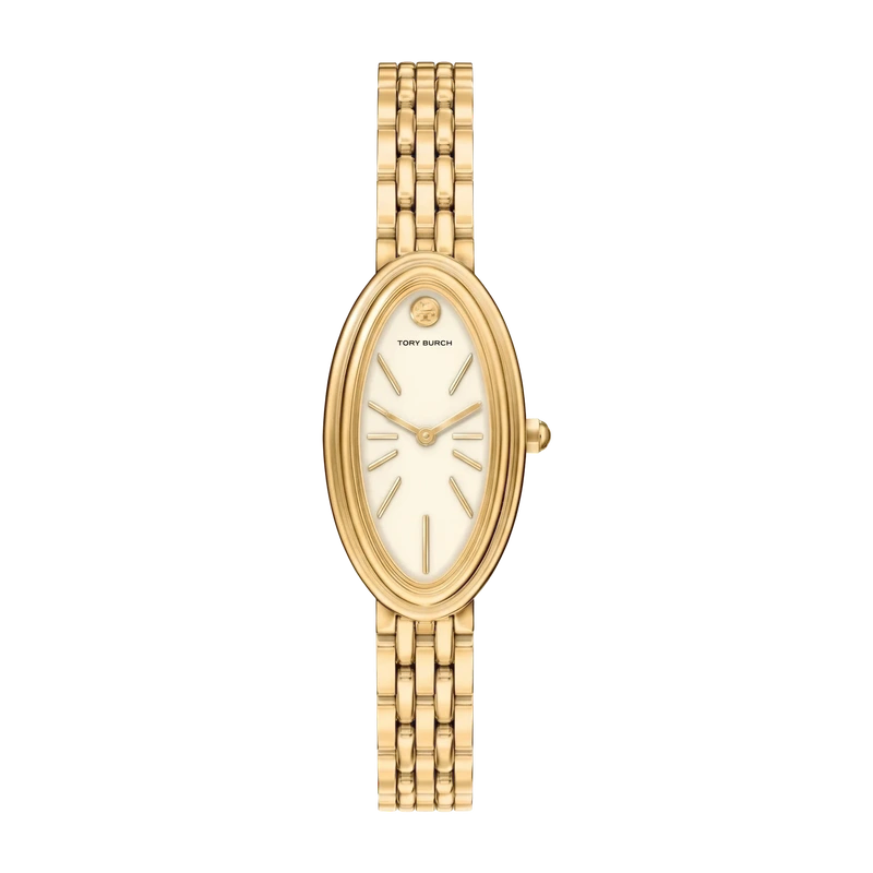 Elongated Oval Watch Gold