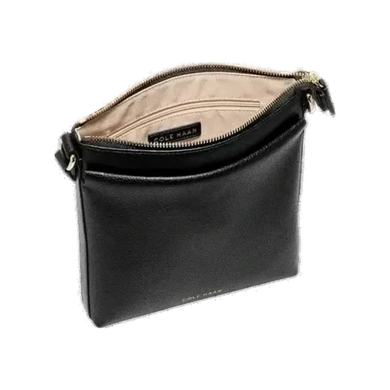 Emily Leather Crossbody Black