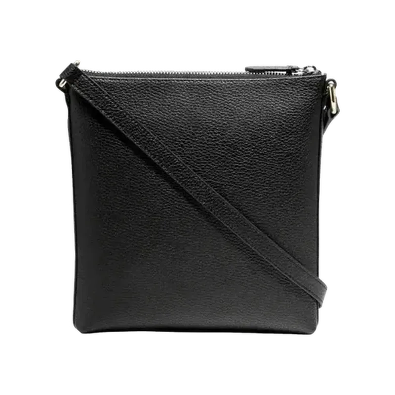 Emily Leather Crossbody Black