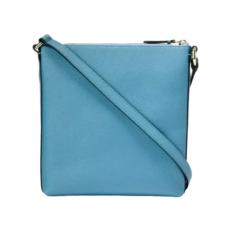 Emily Leather Crossbody Blue