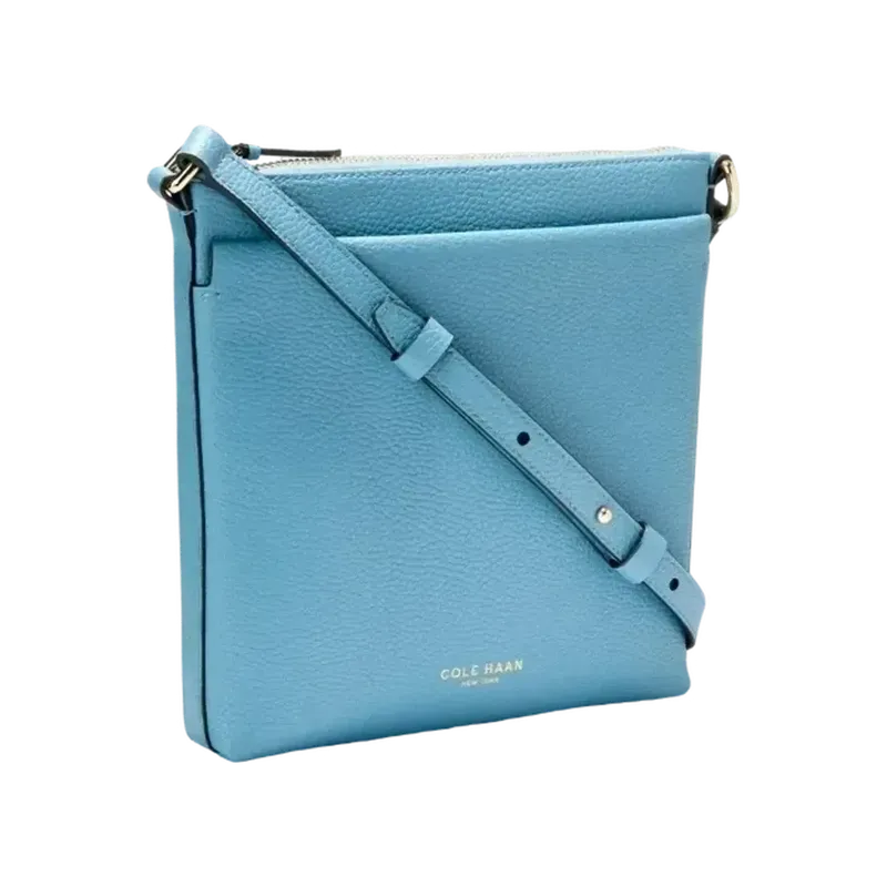 Emily Leather Crossbody Blue