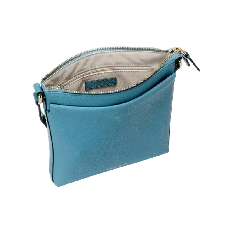 Emily Leather Crossbody Blue