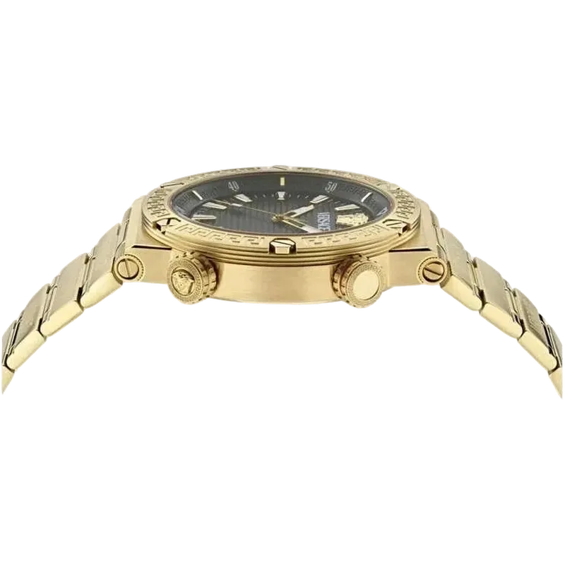 Greca Logo Diver Watch Black