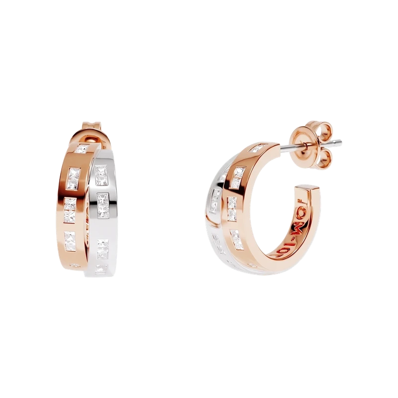 TOI et MOI Earrings Rose Gold 17mm