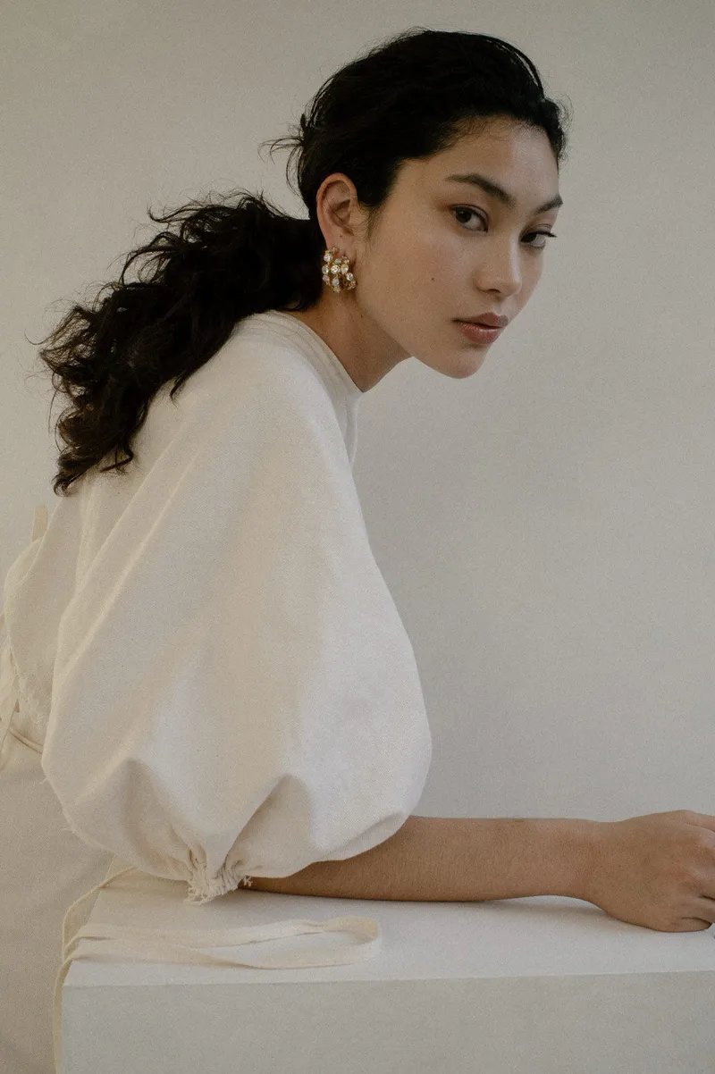 A Few Good Anti-Heroes - Cubic Zirconia and Gold Vermeil Earrings