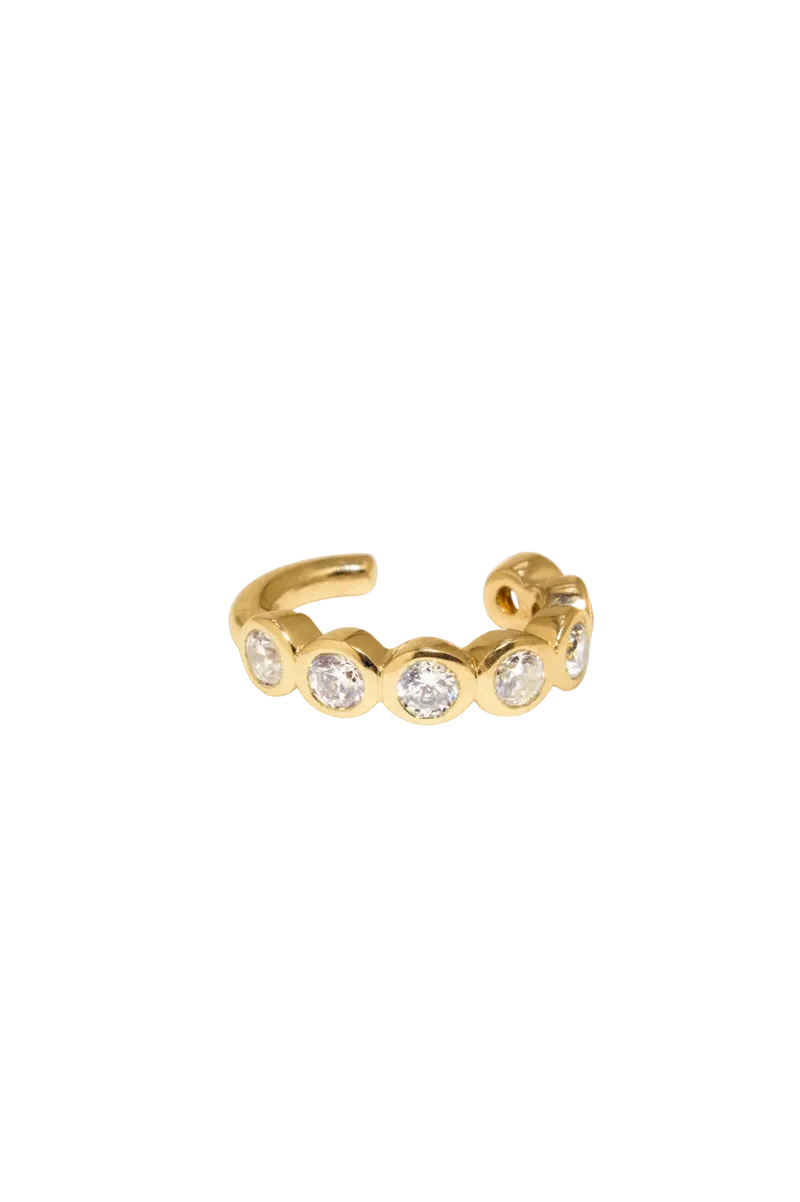 Arc - Zirconia and Recycled Gold Vermeil Ear Cuff