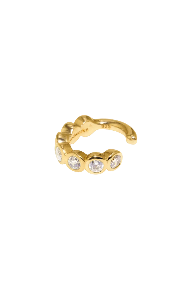 Arc - Zirconia and Recycled Gold Vermeil Ear Cuff