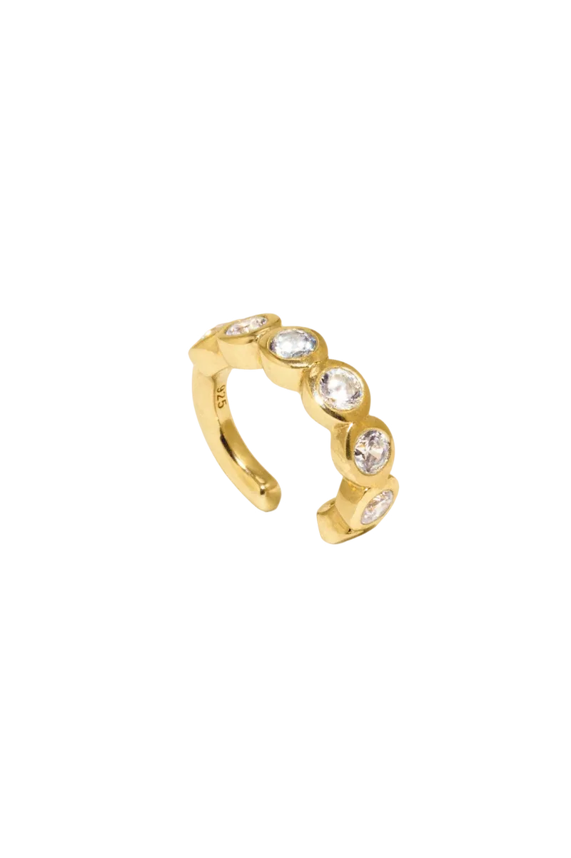 Arc - Zirconia and Recycled Gold Vermeil Ear Cuff